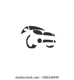Car icon logo design concept illustration vector