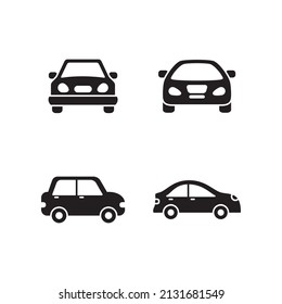 Car Icon Logo Design Vector Template Illustration