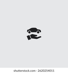 Autosymbol Logo flaches Vektordesign