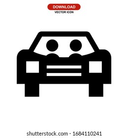 car icon or logo isolated sign symbol vector illustration - high quality black style vector icons
