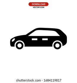 car icon or logo isolated sign symbol vector illustration - high quality black style vector icons
