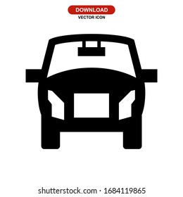 car icon or logo isolated sign symbol vector illustration - high quality black style vector icons
