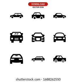 car icon or logo isolated sign symbol vector illustration - Collection of high quality black style vector icons
