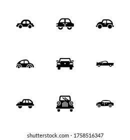 car icon or logo isolated sign symbol vector illustration - Collection of high quality black style vector icons
