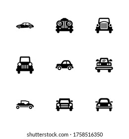car icon or logo isolated sign symbol vector illustration - Collection of high quality black style vector icons
