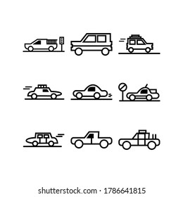 Car icon or logo isolated sign symbol vector illustration - Collection of high quality black style vector icons
