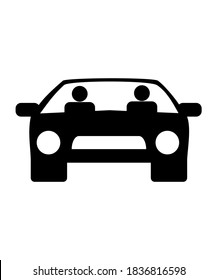 car icon or logo isolated sign symbol vector illustration