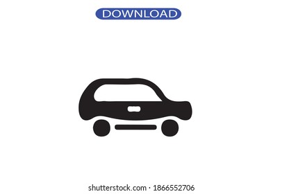 car icon or logo isolated sign symbol vector illustration - high quality black style vector icons.
