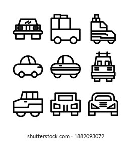 car icon or logo isolated sign symbol vector illustration - Collection of high quality black style vector icons
