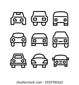 car icon or logo isolated sign symbol vector illustration - Collection of high quality black style vector icons
