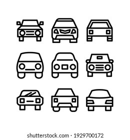 car icon or logo isolated sign symbol vector illustration - Collection of high quality black style vector icons
