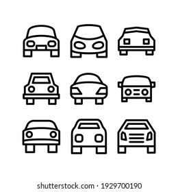 car icon or logo isolated sign symbol vector illustration - Collection of high quality black style vector icons
