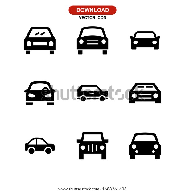 Image Vectorielle De Stock De Icone De Voiture Ou Logo Symbole 1688261698