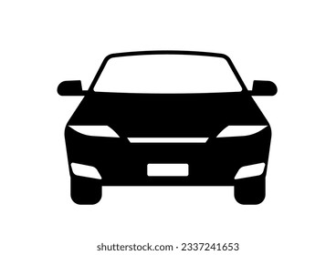 Car Icon. Car Logo Symbol. Vector Illustration Isolated on White Background. 