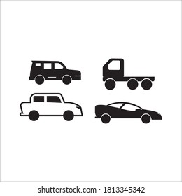 Car icon logo, vector design illustration 