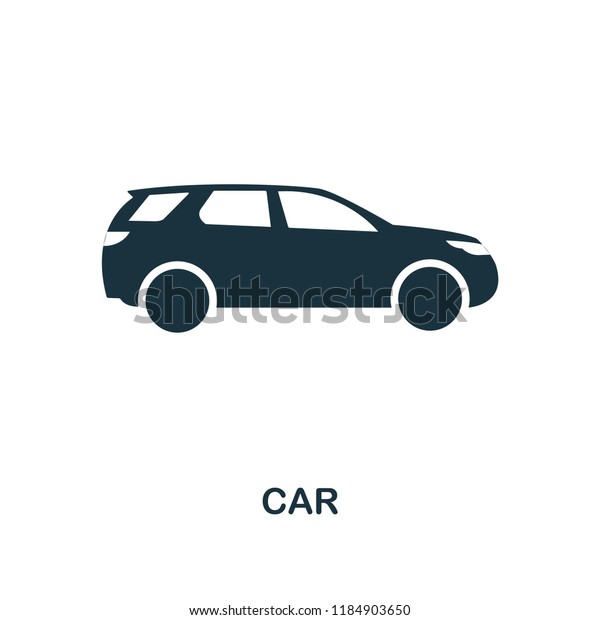 Car\
icon. Monochrome style design. UI. Pixel perfect simple pictogram\
car icon. Web design, apps, software, print\
usage.