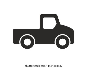 Car icon, Monochrome style. isolated on white background