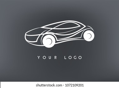 car icon on dark background