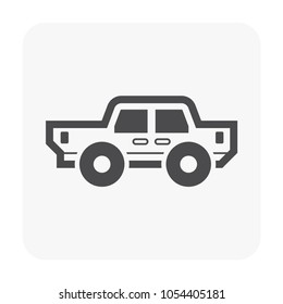 Car icon on white.