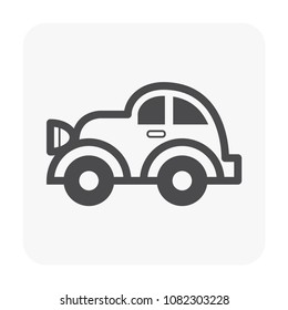 Car icon on white.