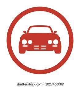 Car icon on white background. Vector illustration
