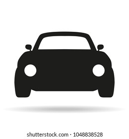 Car icon on white background. Vector illustration