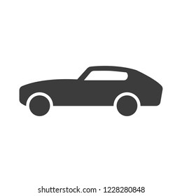 Car icon on white background. Vector illustration