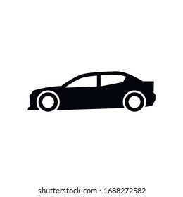 Car icon on white background