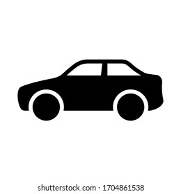 Car icon on white background