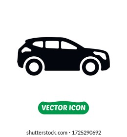 Car icon on white background