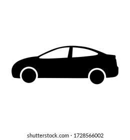 Car icon on white background. Vector illustration.