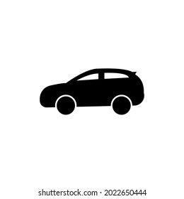 Car icon on a white background. Vector illustration in flat design