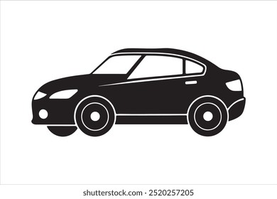 Icono del coche. Icono del coche en un fondo blanco. ilustración