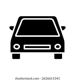Ícone de carro no fundo branco