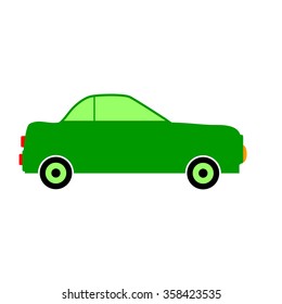 Car icon on white background. Vector illustration. 