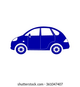car icon on white background vector illustration 