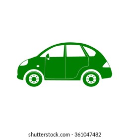 car icon on white background vector illustration 