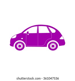 car icon on white background vector illustration 