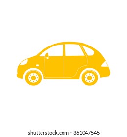 car icon on white background vector illustration 