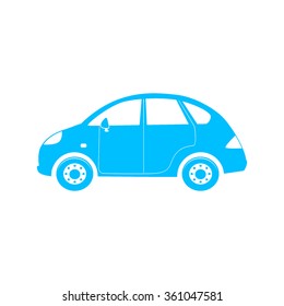 car icon on white background vector illustration 