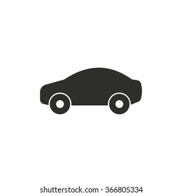 Car  icon  on white background. Vector illustration.