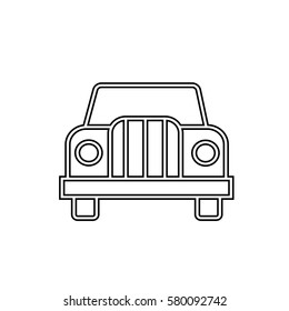  car icon on white background