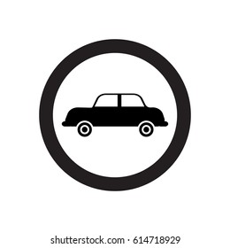 car icon on the white background