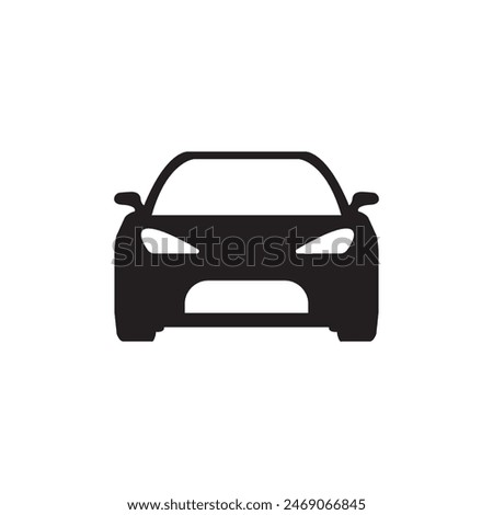 Car icon. Car icon on a white background. illustration.