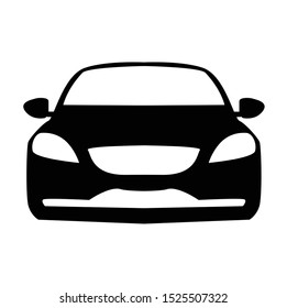 car icon on white background.vector illustration.