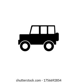car icon on white isolate. Vector illustration
