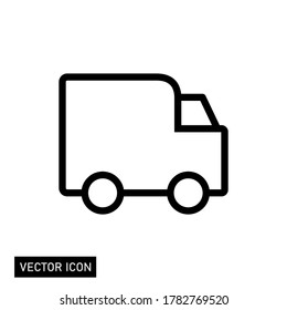 
car icon in an outline style. vector icon