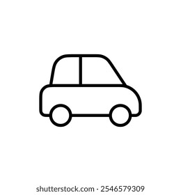 Vector del contorno del icono del coche para el Web ui
