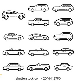 Car Icon Pack Design For Business And Company