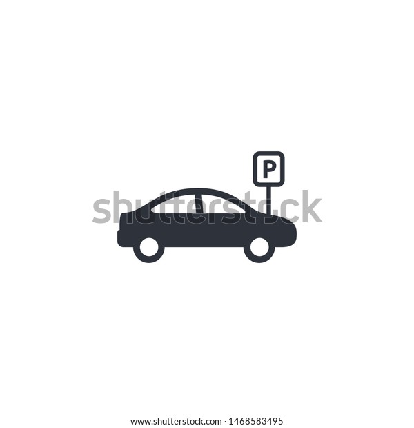 car icon parking sign\
logo template